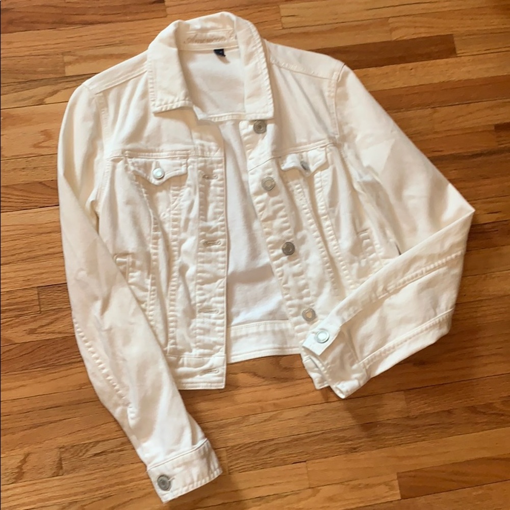 White denim jacket